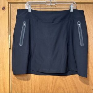 Nike Black Athletic Skort with Zip Pockets